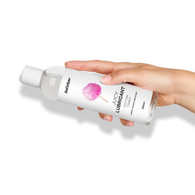 Лубрикант на водній основі Satisfyer Juicy Lubricant Cotton Candy water based 300 мл
