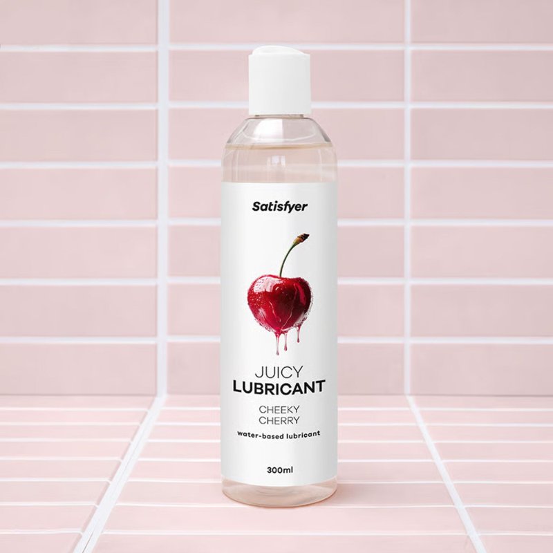 Лубрикант на водній основі Satisfyer Juicy Lubricant Cheeky Cherry water based 300 мл