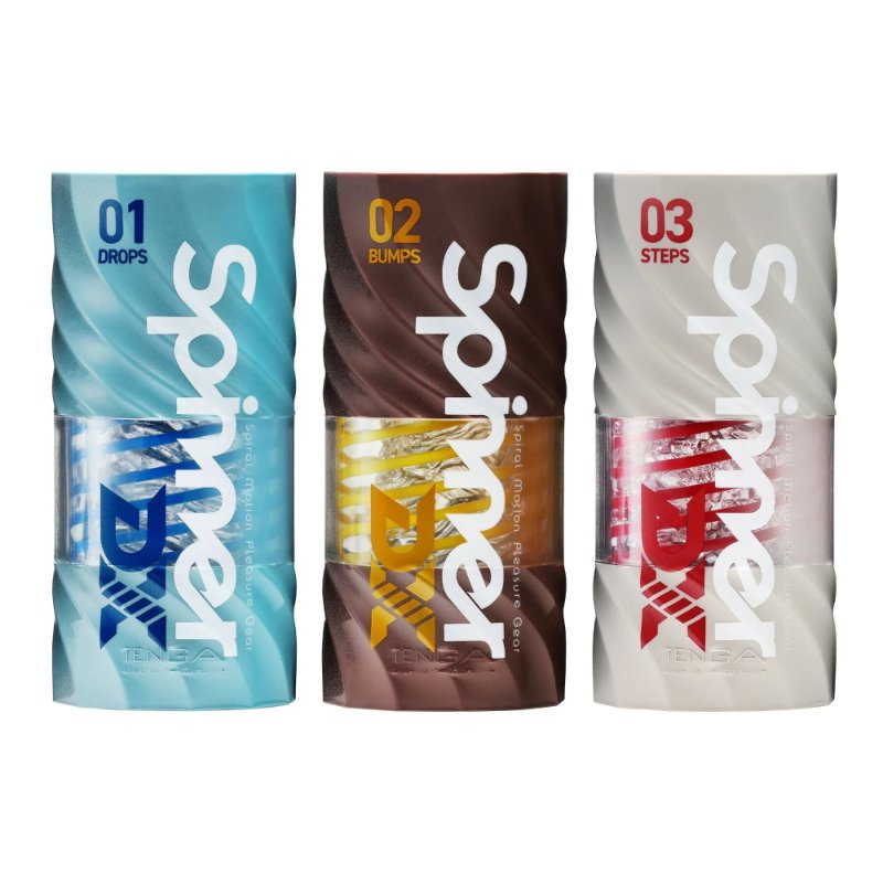 Мастурбатор Tenga Spinner DX 02 Bumps, з пружною стимулювальною спіраллю всередині, середній вплив