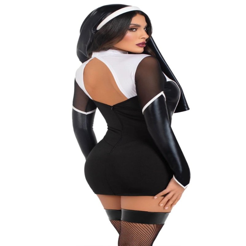 Костюм черниці Leg Avenue Holy Hottie Dress M