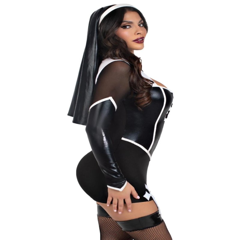 Костюм черниці Leg Avenue Holy Hottie Dress M
