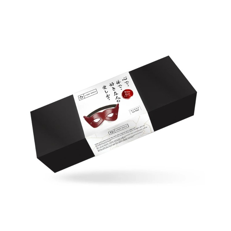 Шкіряна маска на очі Liebe Seele Wine Red Eye Mask