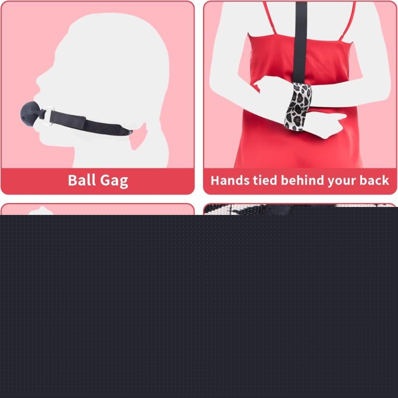 БДСМ-набір LOCKINK YEAHWOW Armbinder Restraint Set Black