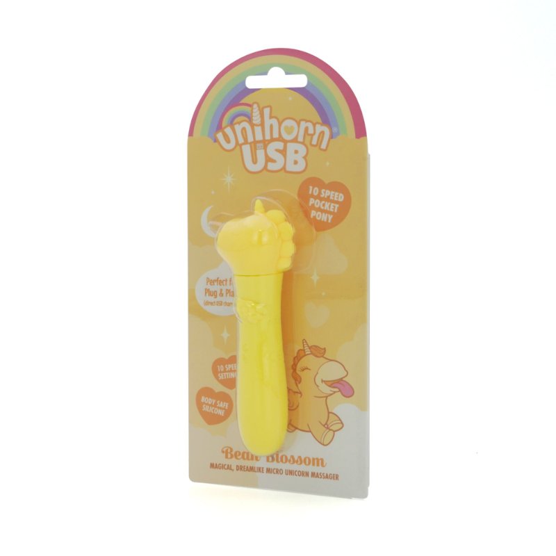 Вібратор-єдиноріжка Unihorn USB Bullet – Bean Blossom, віброкуля, USB-зарядка, 10 режимів