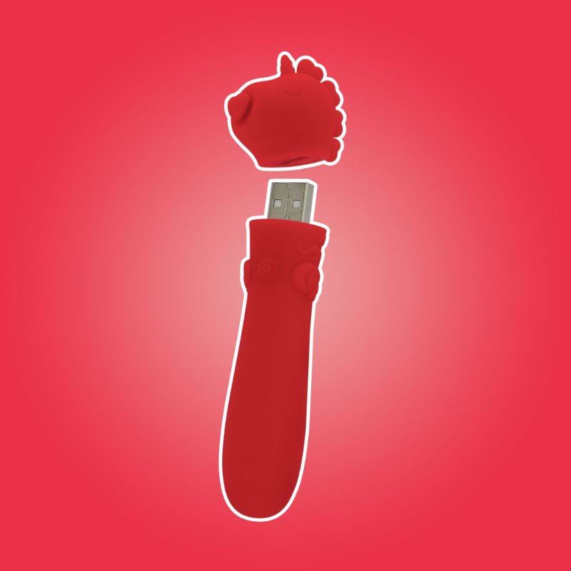 Вібратор-єдиноріжка Unihorn USB Bullet – Cupid's Beau, віброкуля, USB-зарядка, 10 режимів