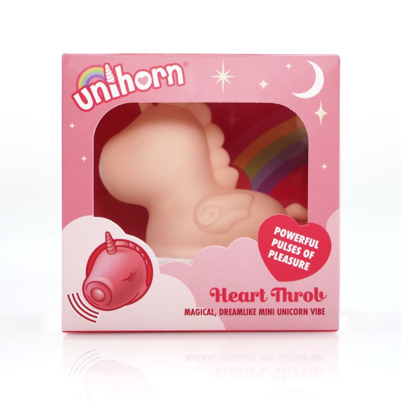 Вібратор-єдиноріжка Unihorn – Heart Throb, з пульсацією