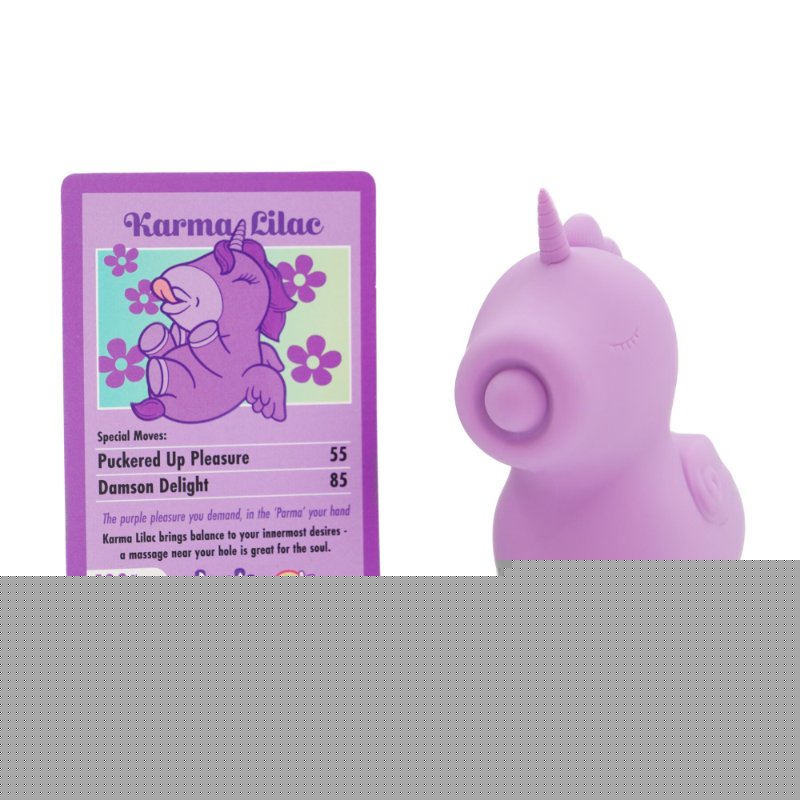 Вібратор-єдиноріжка Unihorn – Karma Lilac, з пульсацією