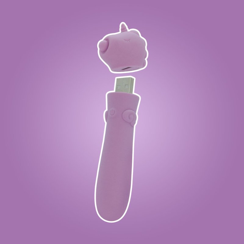 Вібратор-єдиноріжка Unihorn USB Bullet – Karma Lilac, віброкуля, USB-зарядка, 10 режимів