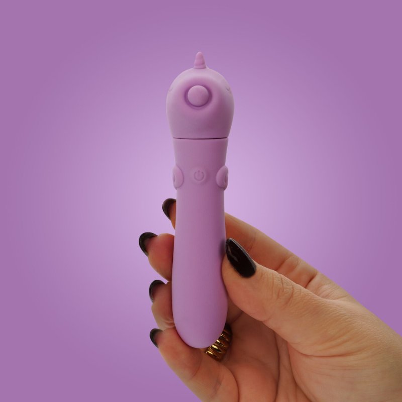 Вібратор-єдиноріжка Unihorn USB Bullet – Karma Lilac, віброкуля, USB-зарядка, 10 режимів
