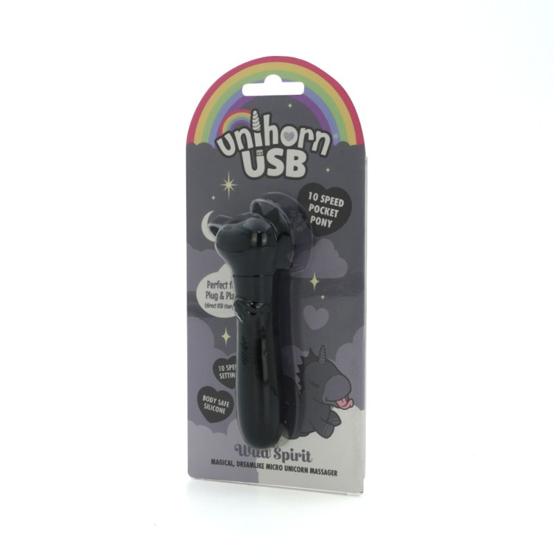 Вібратор-єдиноріжка Unihorn USB Bullet – Wild Spirit, віброкуля, USB-зарядка, 10 режимів