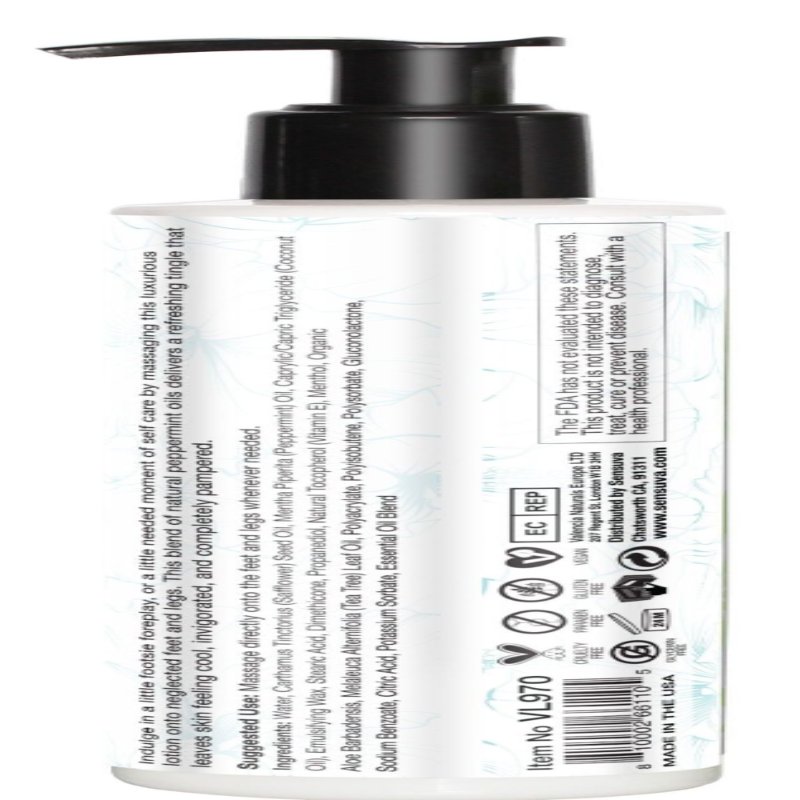 Лосьйон для масажу ніг та ступень Sensuva ELXYR Massage Lotion Peppermint (236 мл)