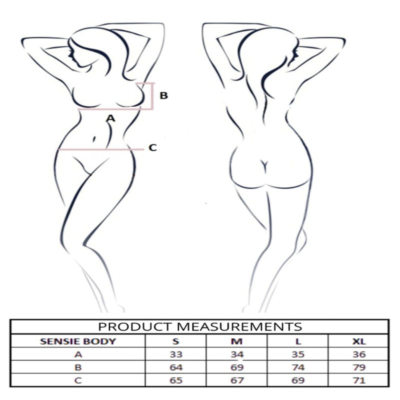 Боді Passion SENSIE BODY burgundy S