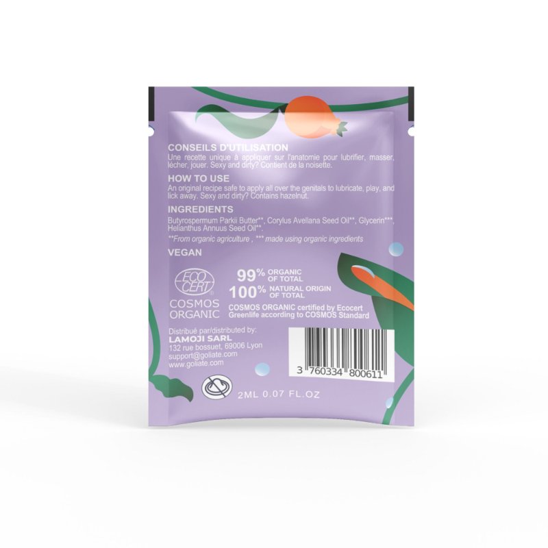 Пробник масажної олії Goliate Couple Gourmand Noisette 2 мл
