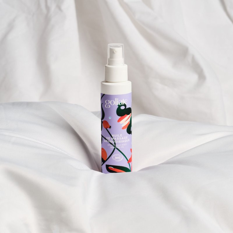 Масажна олія Goliate Huile De Massage Aphrodisiaque 100 мл, органічна, зігрівальний ефект