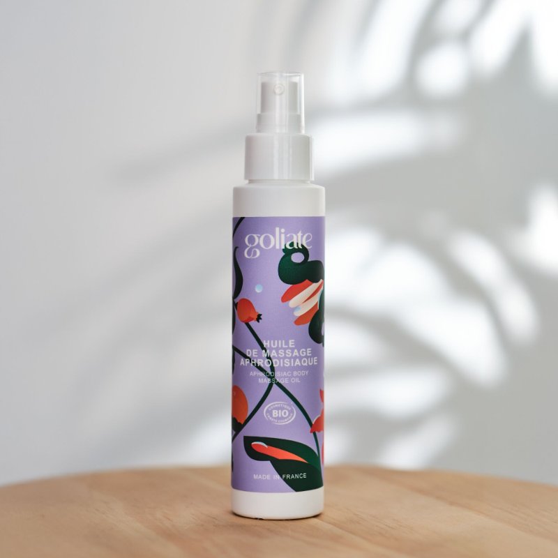 Масажна олія Goliate Huile De Massage Aphrodisiaque 100 мл, органічна, зігрівальний ефект