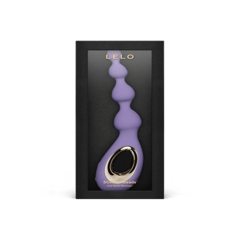 Анальне намисто з вібрацією LELO Soraya Beads Violet Dusk, різний діаметр намистин, 8 режимів