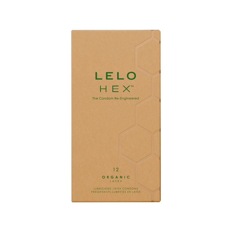 Презервативи LELO HEX Condoms Organic 12 Pack, тонкі та суперміцні