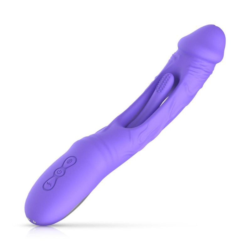 Вібратор Good Vibes Only - Flax Vibrating Dildo with G-Spot Stimulator - зображення 1