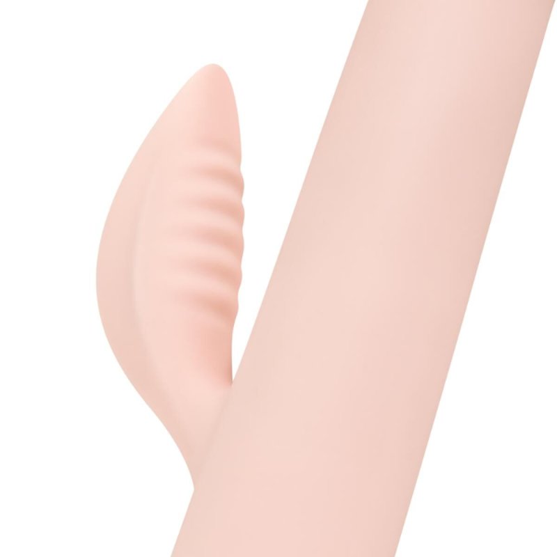 Вібратор-кролик із пульсацією Good Vibes Only – SHAI Thrusting Vibrator Soft Silicone – Pink, 3 мотори