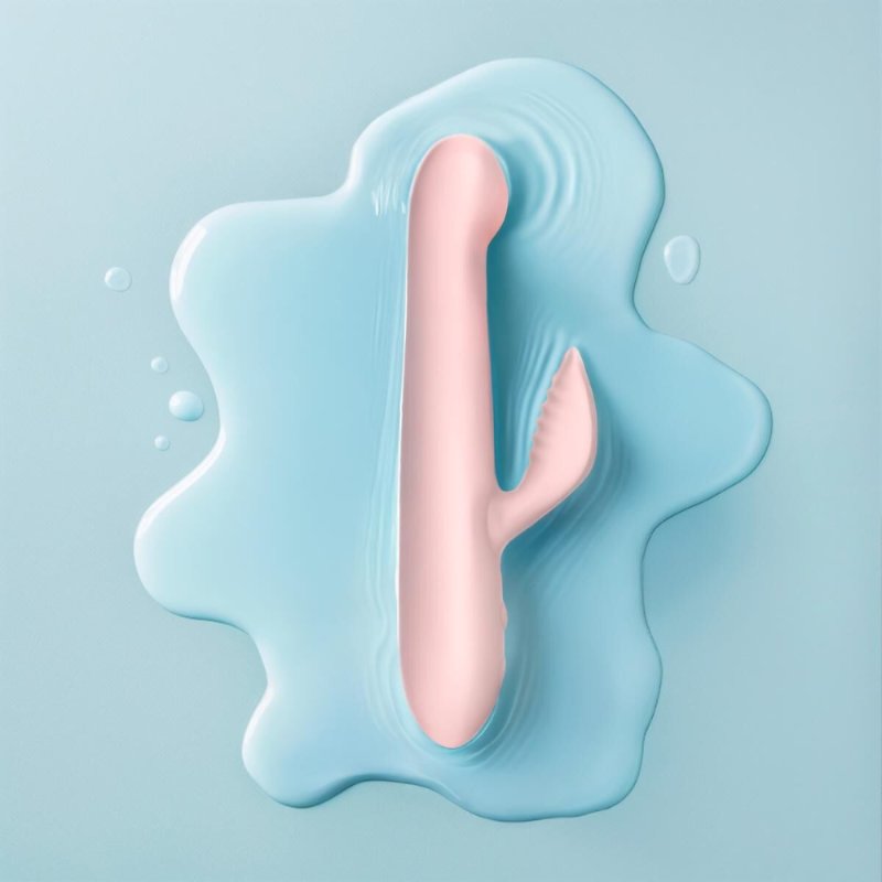Вібратор-кролик із пульсацією Good Vibes Only – SHAI Thrusting Vibrator Soft Silicone – Pink, 3 мотори