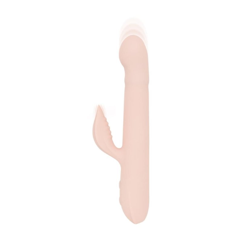 Вібратор-кролик Good Vibes Only - SHAI Thrusting Vibrator Soft Silicone - Pink - зображення 1