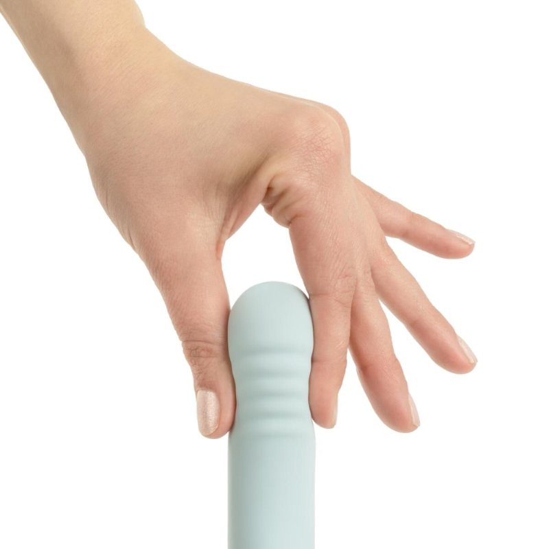 Потрійний вібратор Good Vibes Only – SAGE Triple Stimulation Vibe Soft Silicone – Blue, манливий рух