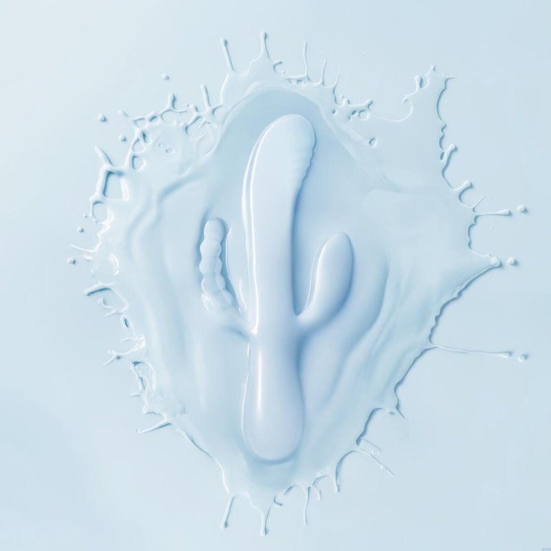 Потрійний вібратор Good Vibes Only – SAGE Triple Stimulation Vibe Soft Silicone – Blue, манливий рух