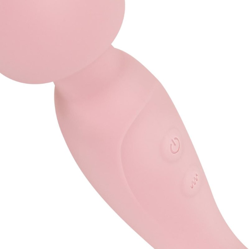 Двосторонній масажер-вібратор Good Vibes Only – SIMI Double-Sided Wand Vibrator Soft Silicone – Pink