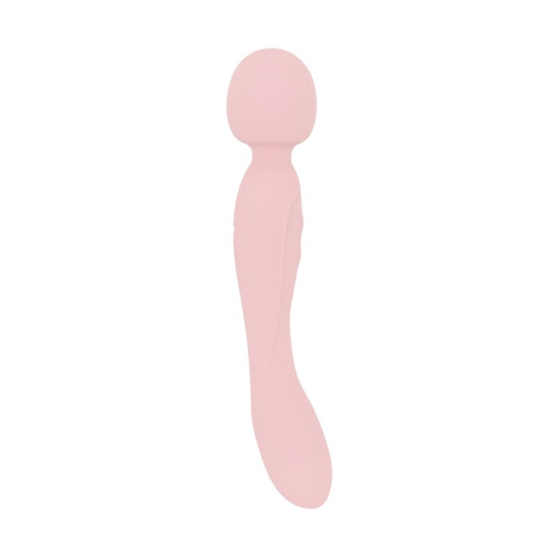 Вібромасажер Good Vibes Only - SIMI Double-Sided Wand Vibrator Soft Silicone - Pink - зображення 1