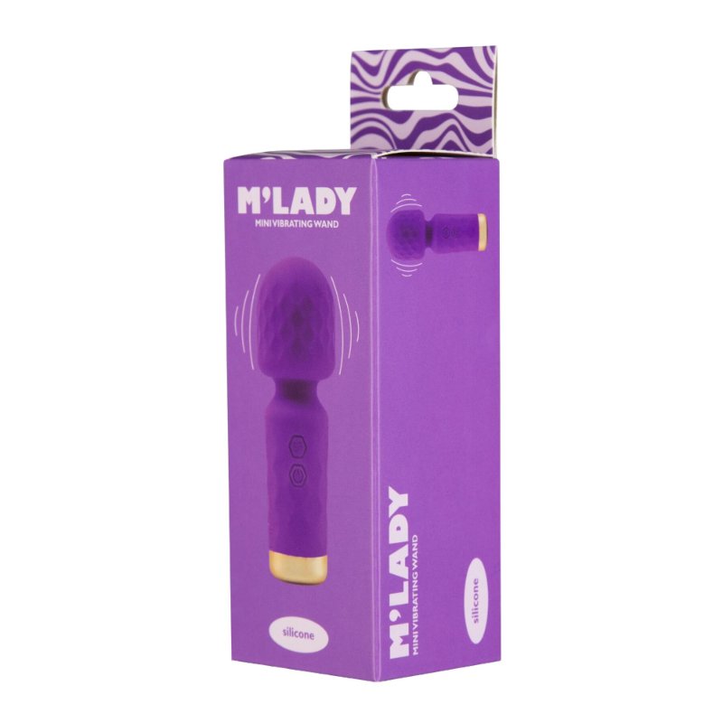 Вібромасажер M’Lady Mini Vibrating Wand Purple