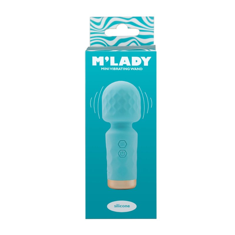 Вібромасажер M’Lady Mini Vibrating Wand Teal