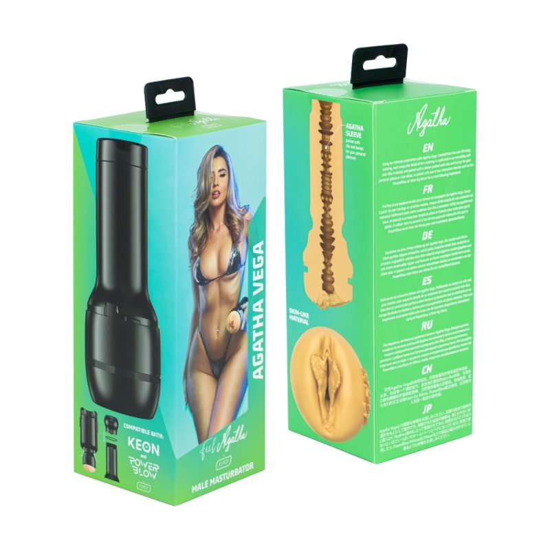 Мастурбатор Kiiroo Feel Agatha Vega PBC, сумісний із PowerBlow та Keon