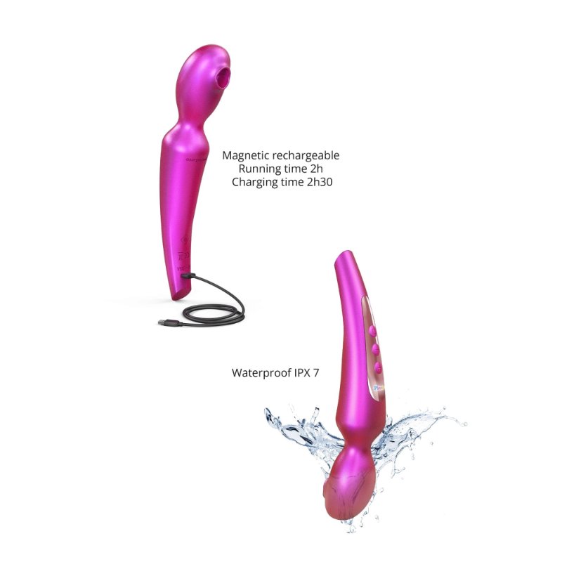 Стимулятор для клітора Love To Love Pleaser Iridescent Berry, ефект постукування, 5 режимів