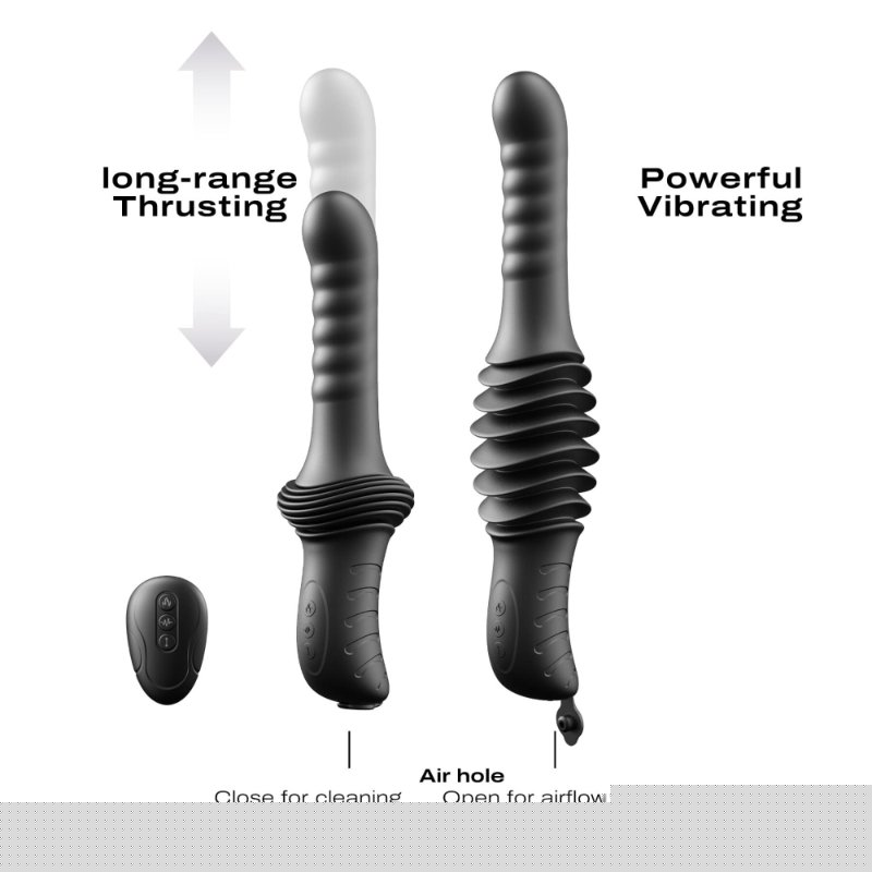 Пульсатор з вібрацією Dorcel Deep Orgasm, 2 незалежні мотори, підігрів до 41 °C, пульт ДК