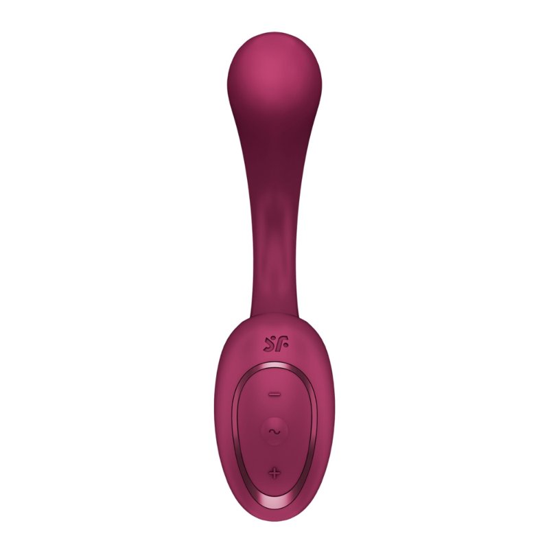 Вагінально-кліторальний вібратор Satisfyer G for Goddess 2 Wine Red, 2 мотори