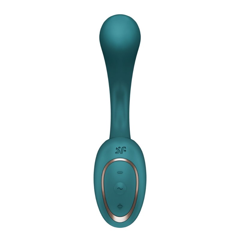 Вагінально-кліторальний вібратор Satisfyer G for Goddess 2 Bottle Green, 2 мотори
