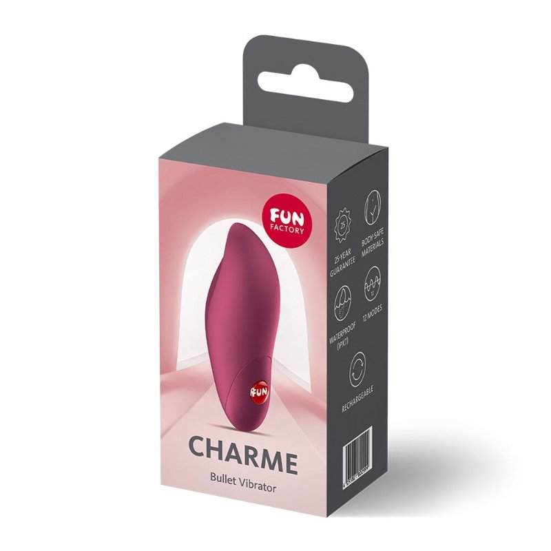 Віброкуля Fun Factory Charme Wine Red, 12 режимів, перезаряджувана