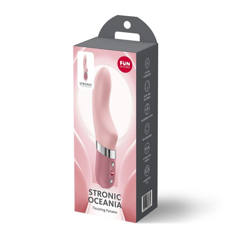 Пульсатор Fun Factory Stronic Oceania Soft Pink, 8 режимів роботи, перезаряджуваний