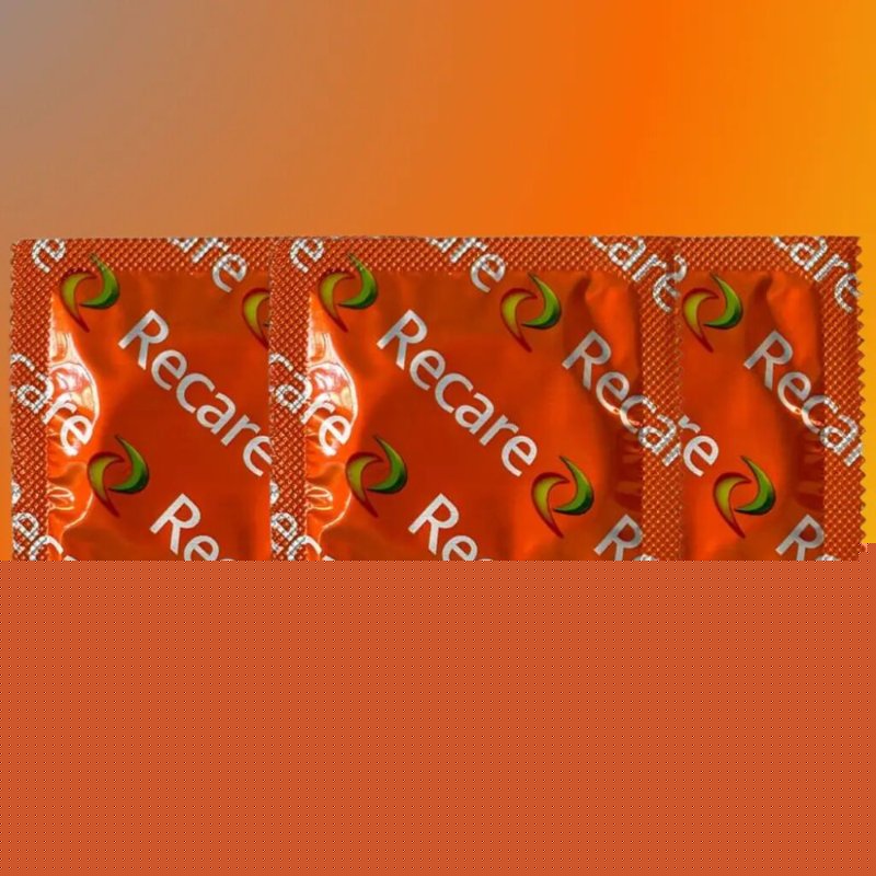 Презервативи Recare Color Fruit Flavour Condoms 3 шт, аромати: м'ята, банан, полуниця