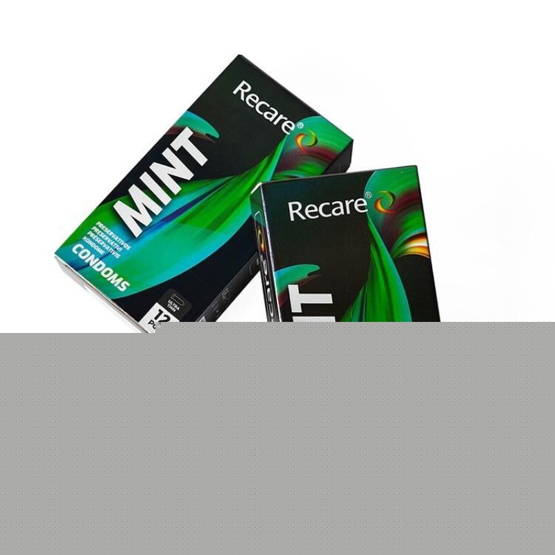Презервативи Holographic Recare Ultra Thin Mint Condoms 12шт, ультратонкі, аромат: м'ята