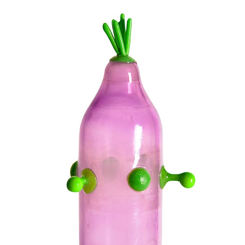 Насадка на член Recare Green Monster Spike Condom (презерватив з рядом кульок і вусиками на кінчику)
