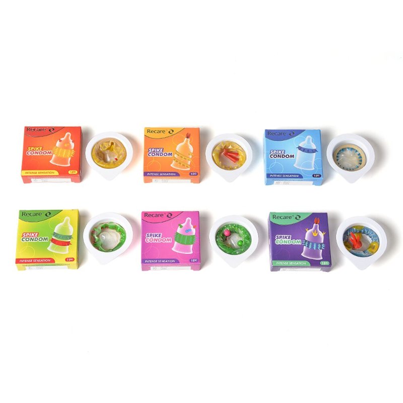 Насадка на член Recare Spike Condom Green (презерватив з рядами шипів)