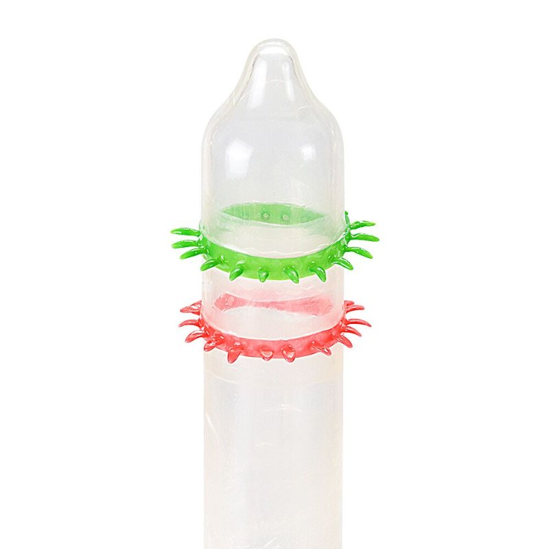 Насадка на член Recare Spike Condom Green (презерватив з рядами шипів)
