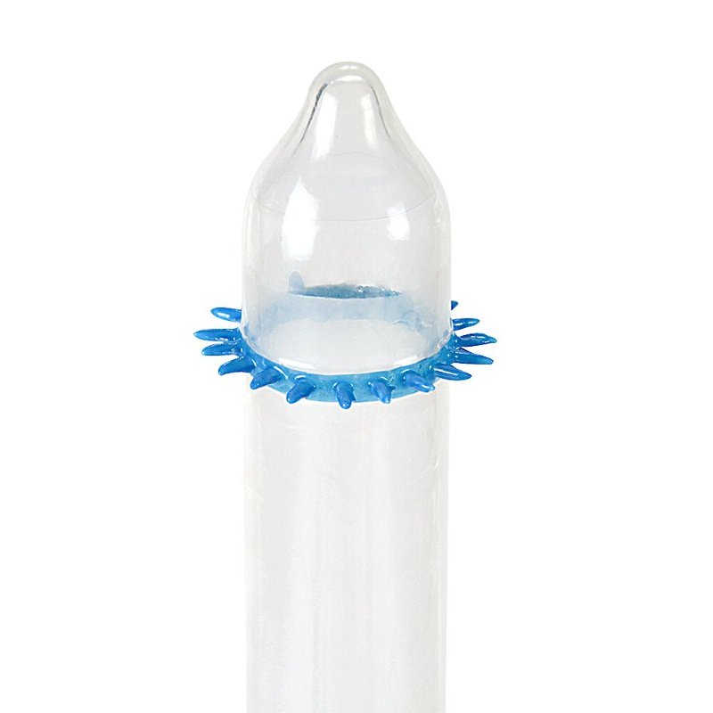 Насадка на член Recare Spike Condom Blue (презерватив з шипами)