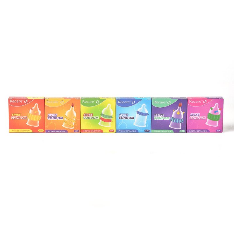 Насадка на член Recare Spike Condom Orange (презерватив з вусиками та шипами)