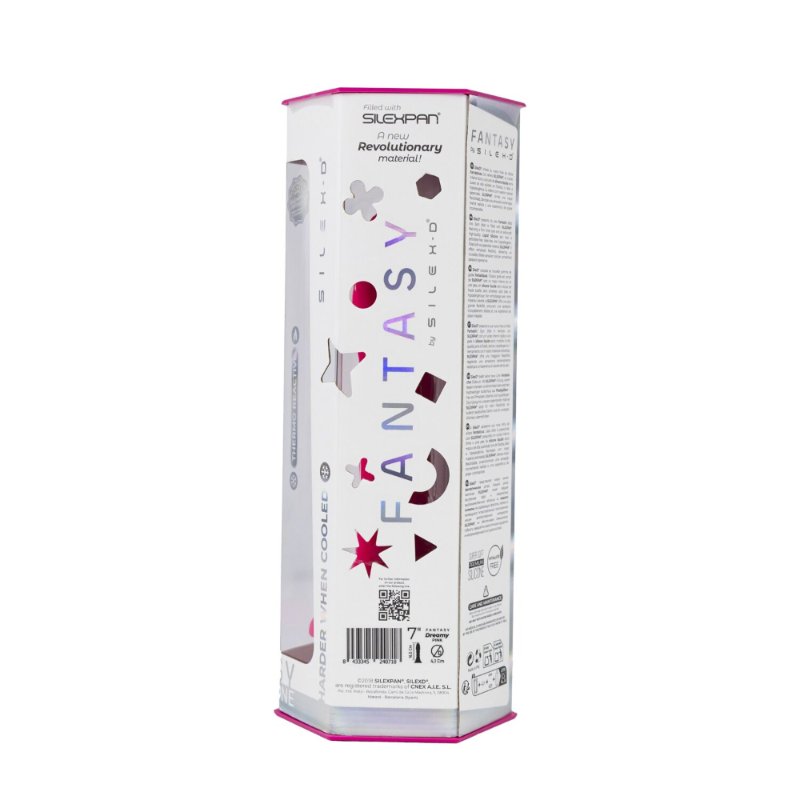 Фалоімітатор SilexD Fantasy Liquid Silicone Dreamy 7in Pink