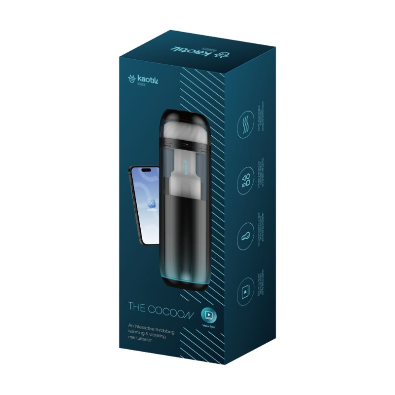 Смарт-мастурбатор Kaotik Labs The Cocoon, режим edging, пульсації, підігрів до 42 °C