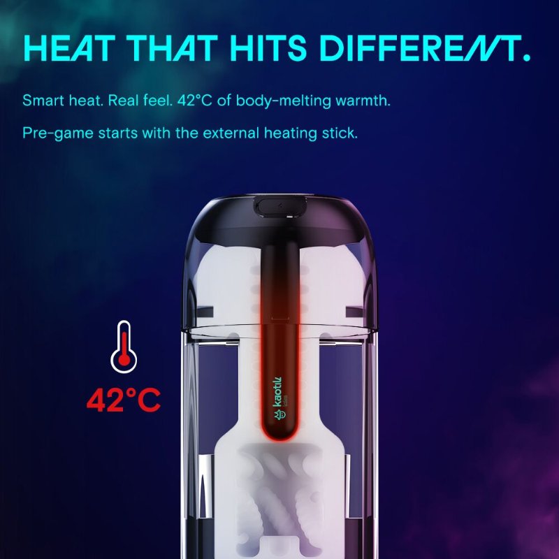 Смарт-мастурбатор Kaotik Labs The Cocoon, режим edging, пульсації, підігрів до 42 °C