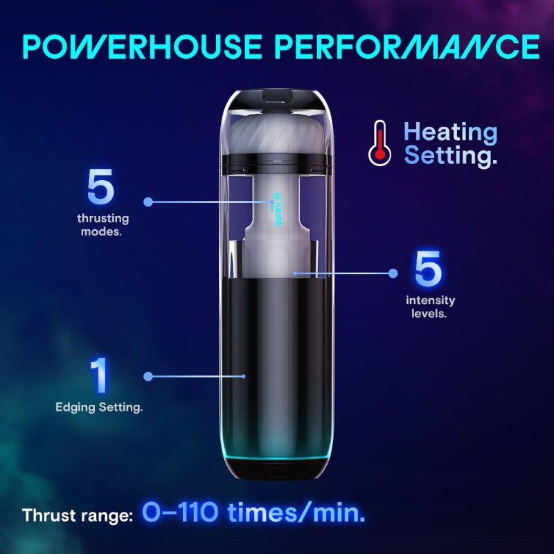 Смарт-мастурбатор Kaotik Labs The Cocoon, режим edging, пульсації, підігрів до 42 °C