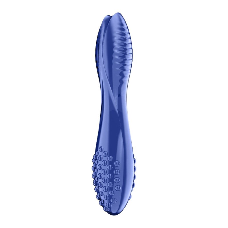 Двосторонній скляний дилдо Satisfyer Dazzling Crystal 2 Blue